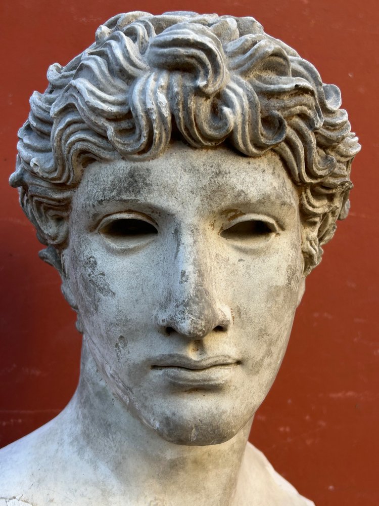 Büste des Athleten von Benevent Gipsabguss aus dem Louvre Ende des 19. Jahrhunderts - Antike