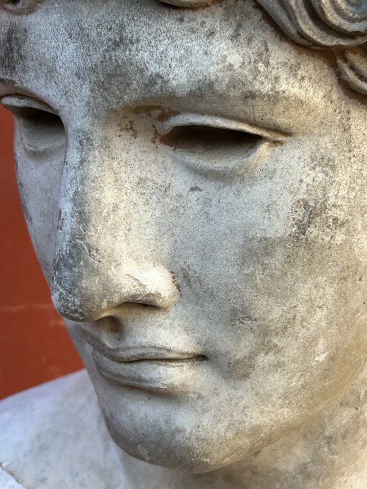 Büste des Athleten von Benevent Gipsabguss aus dem Louvre Ende des 19. Jahrhunderts - Antike