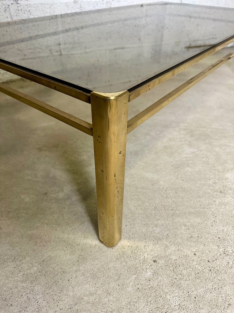 Couchtisch 60er Jahre aus Bronze Jacques QUINET