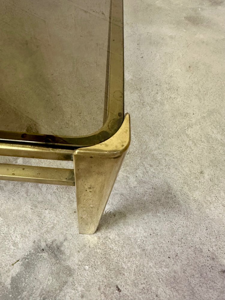 Couchtisch 60er Jahre aus Bronze Jacques QUINET