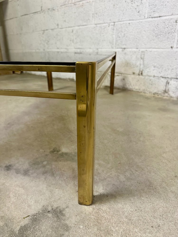 Couchtisch 60er Jahre aus Bronze Jacques QUINET