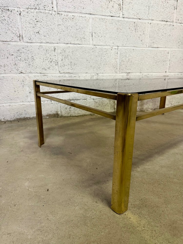 Couchtisch 60er Jahre aus Bronze Jacques QUINET