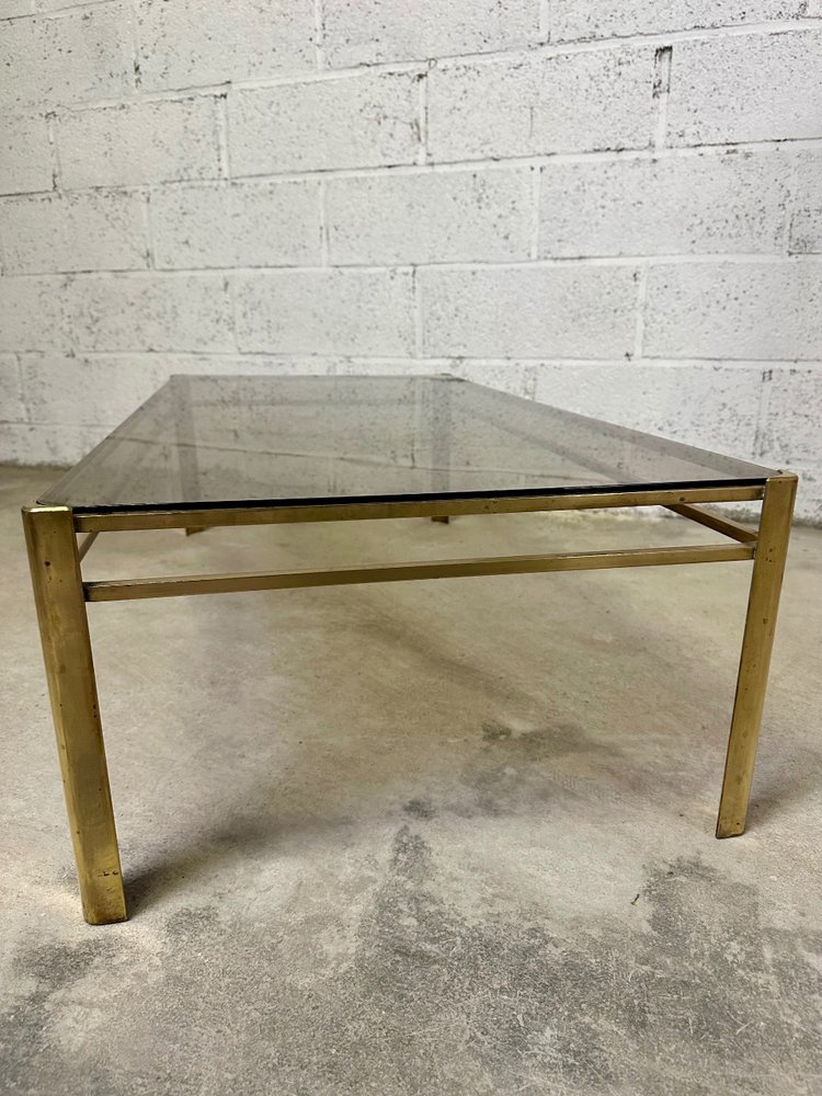 Couchtisch 60er Jahre aus Bronze Jacques QUINET