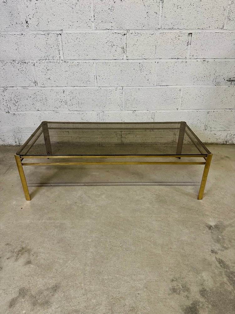 Couchtisch 60er Jahre aus Bronze Jacques QUINET