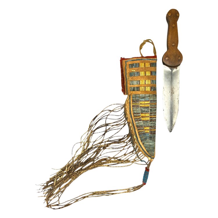 Messer Und Scheide Plains-Indianer, Nordamerika Anfang des 20. Jahrhunderts