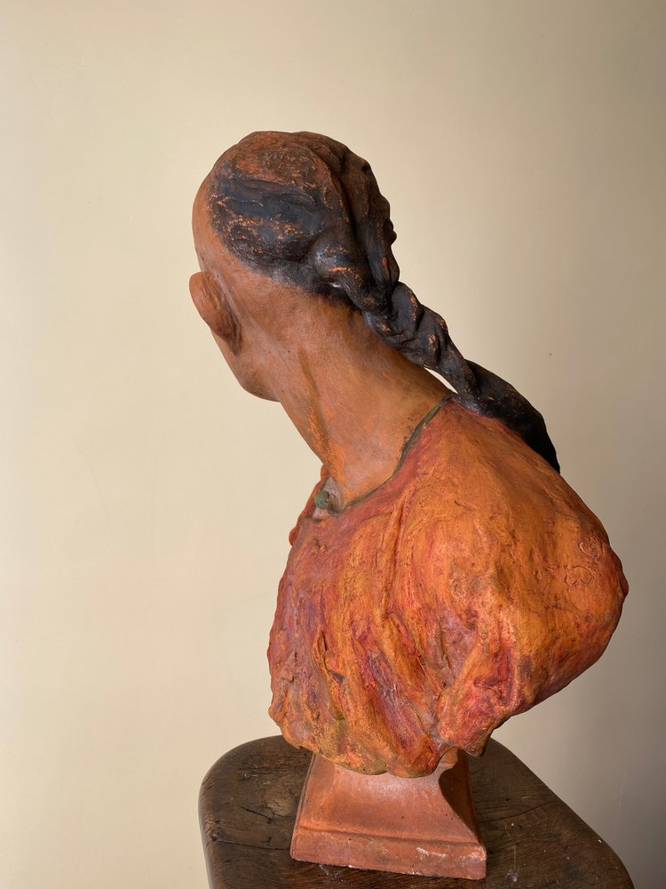 « Le Chinois ». Terre cuite XXème d’après J.B. Carpeaux.
