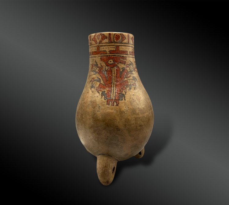 VASE mit JAGUAR - Guanacaste-Kultur, Nicoya-Region, Costa Rica - 1.000 - 1.500 n. Chr.