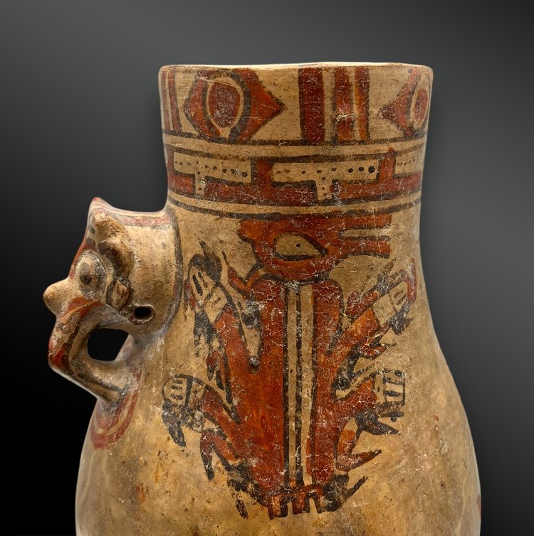 VASE mit JAGUAR - Guanacaste-Kultur, Nicoya-Region, Costa Rica - 1.000 - 1.500 n. Chr.