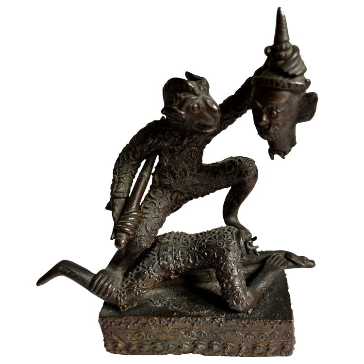 Rara statuetta thailandese in bronzo