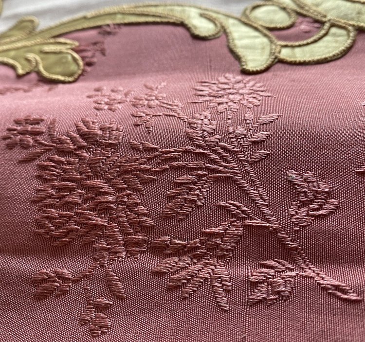 Paar Cantonnière Mit Blumenkörben XIX ème