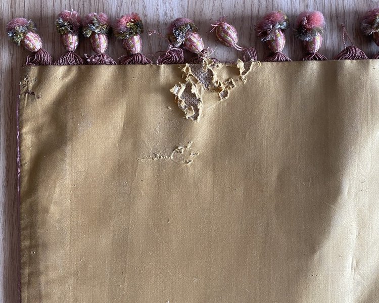 Paar Cantonnière Mit Blumenkörben XIX ème