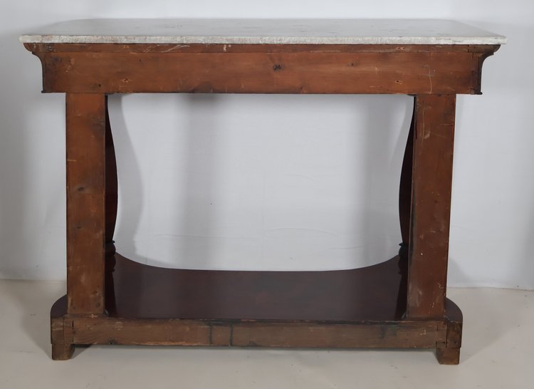 Console in mogano, periodo della Restaurazione, 1820 circa