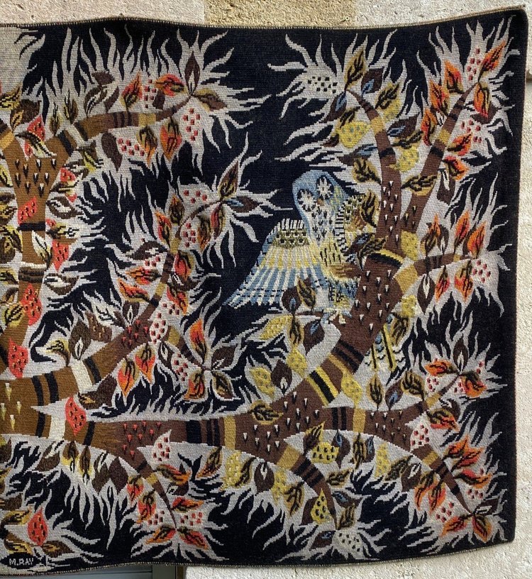Grande Tapisserie Aubusson By M. Ray Day And Night 1960 XX th