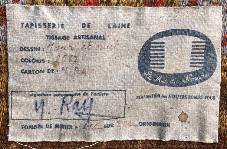 Grande Tapisserie Aubusson By M. Ray Day And Night 1960 XX th