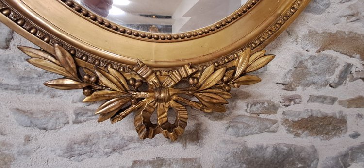 Miroir XIX oval 126 x 80