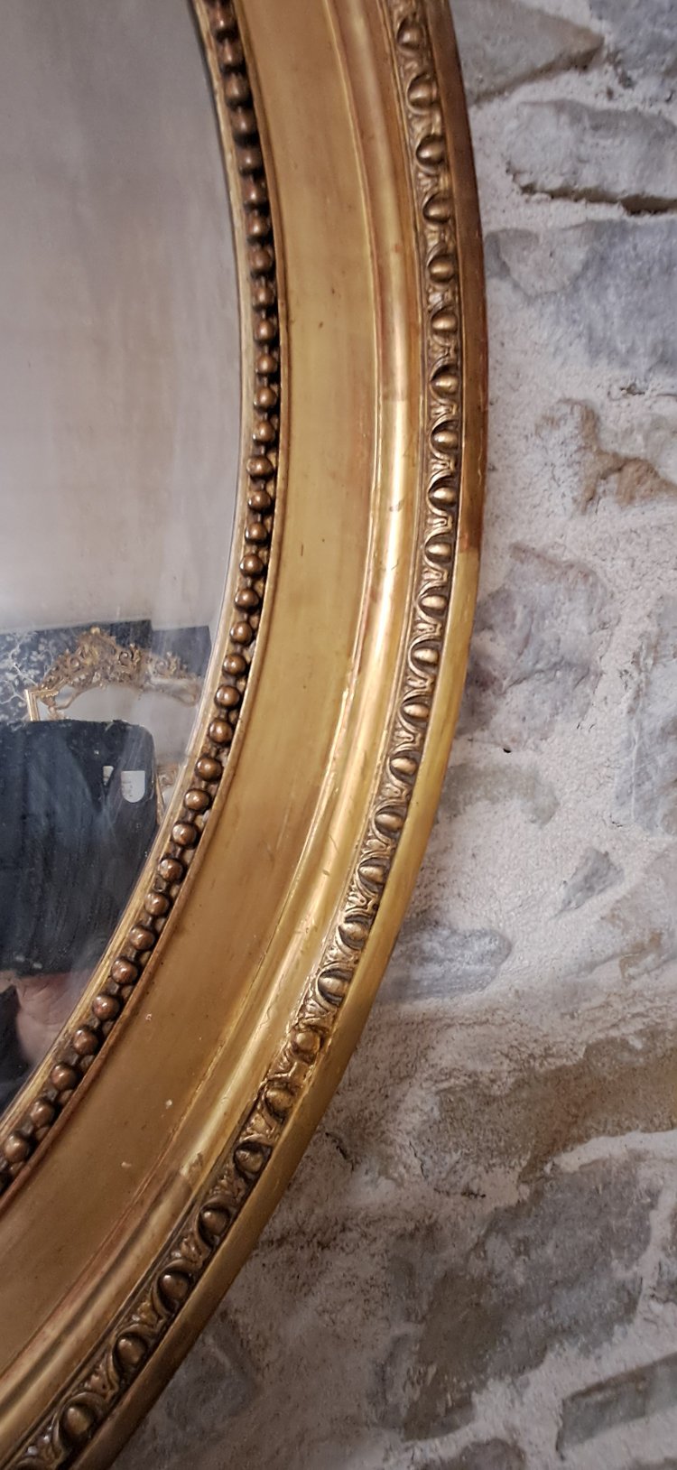 Miroir XIX oval 126 x 80