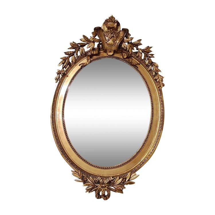 Miroir XIX oval 126 x 80