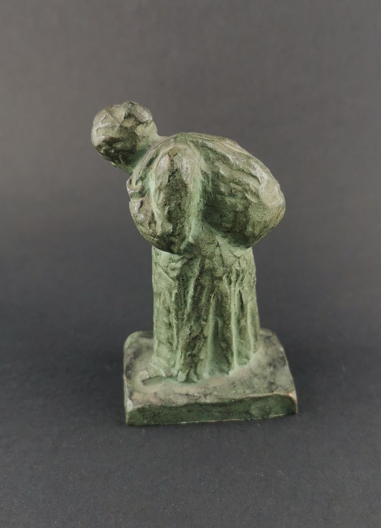 2 bronzetti di Marc MOREEN "venditori al mercato delle pulci