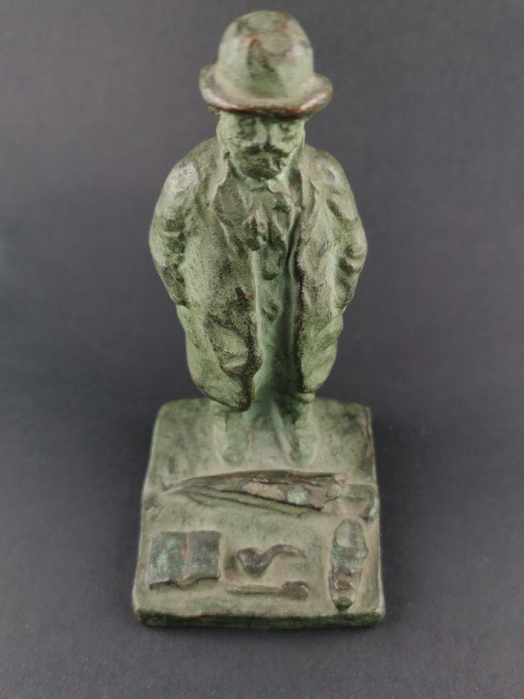 2 bronzetti di Marc MOREEN "venditori al mercato delle pulci