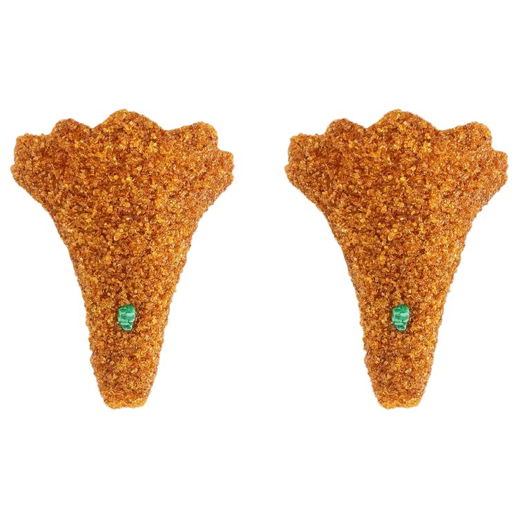 Pair of sconces in amber and malachite. Contemporary work. LS60052086G