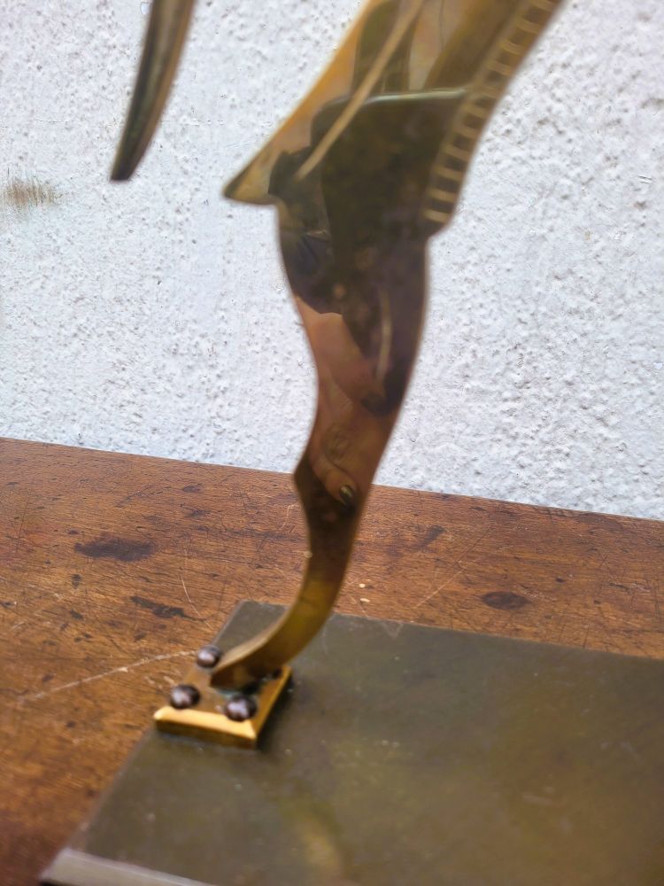 Pair Of Antelope Bookends, Bronze, 20th Century