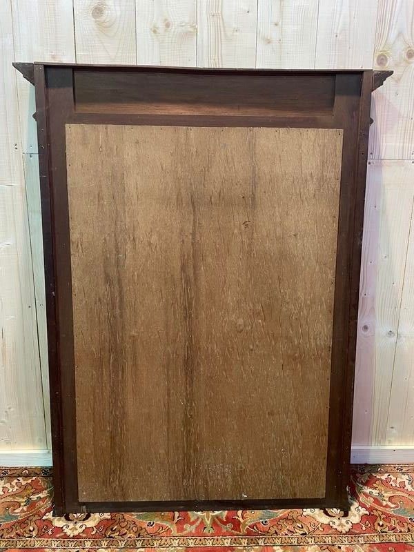 Renaissance style mirror - Henri II in walnut