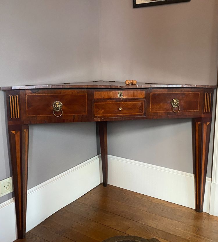 coiffeuse d'angle d'époque Louis XVI