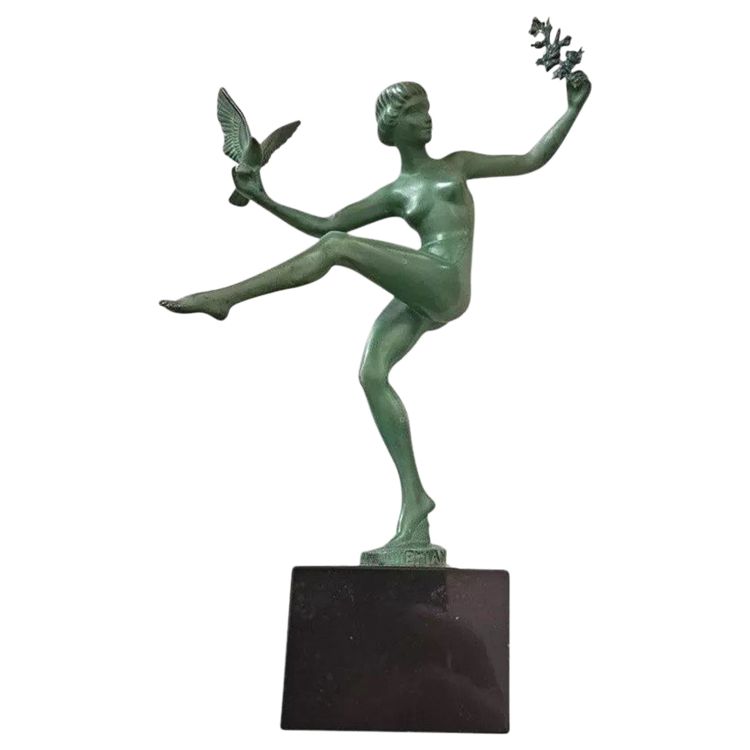 Sculpture d’époque Art Déco signée Marcel-André Bouraine (1886 – 1948) dit Briand
