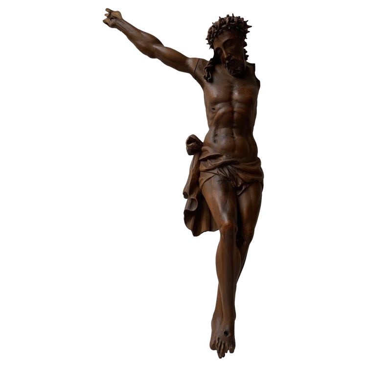 Cristo in noce Scultura di pregio del XVII secolo
