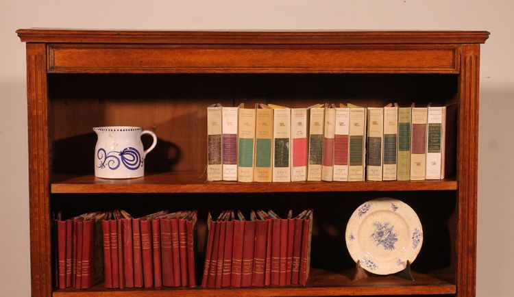 Libreria aperta in rovere del XIX secolo - Inghilterra