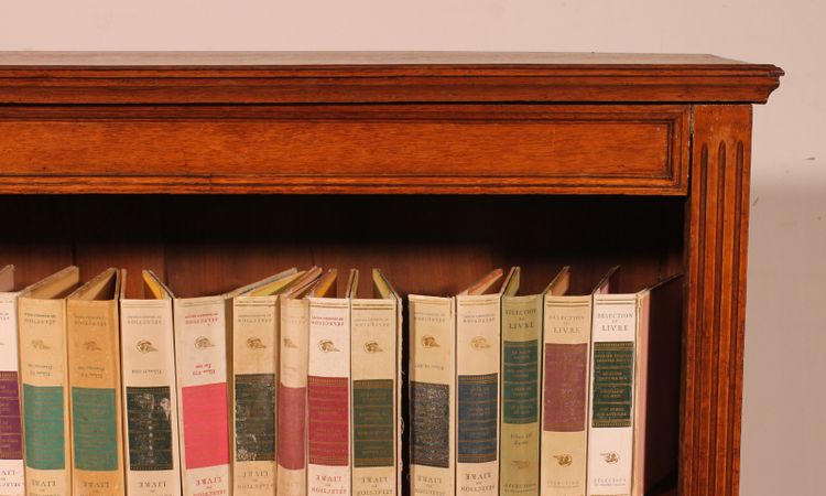 Libreria aperta in rovere del XIX secolo - Inghilterra