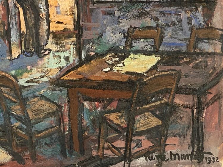 Dessin sur papier par Pierre Manat Bar marin 1932