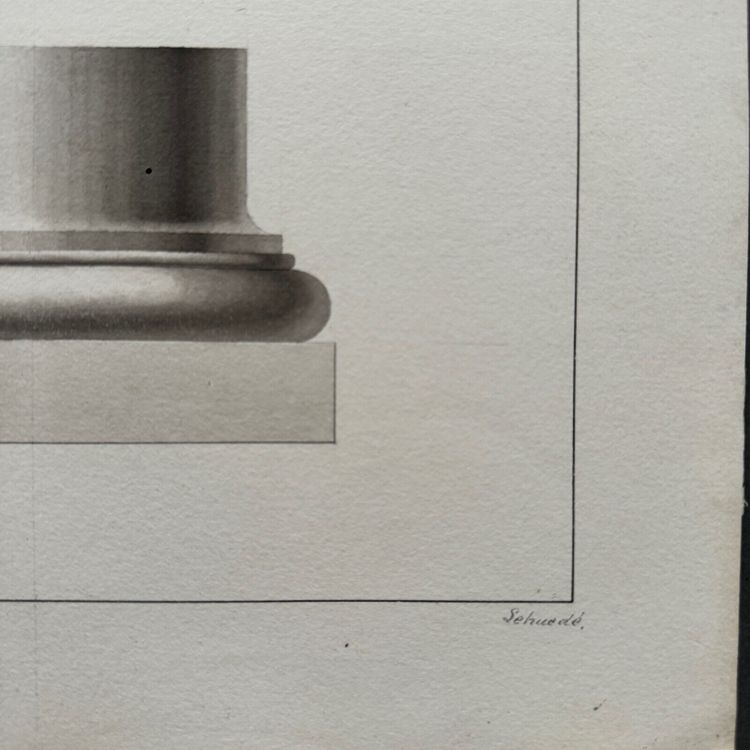 Drawings Lavis Ecole Impériale des Arts et Métiers d'Angers by Lehuedé