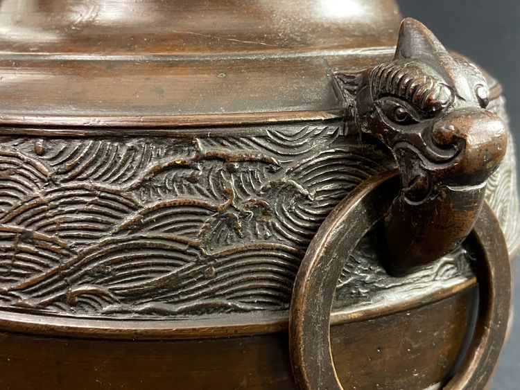 Bronze ginger pot 19th century Meiji Japan