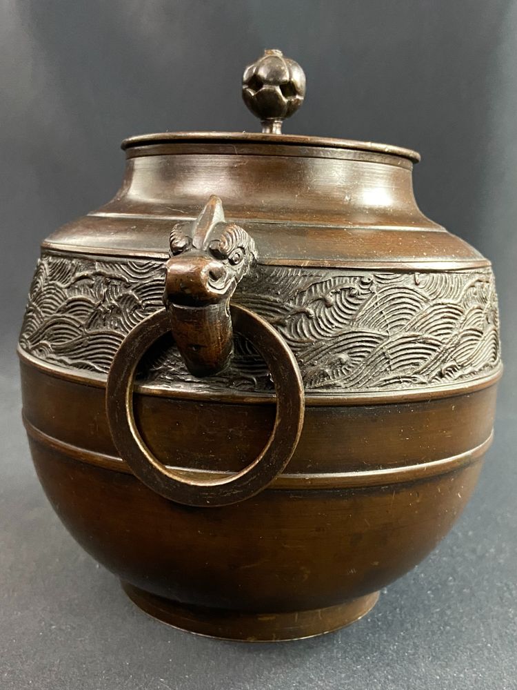 Bronze ginger pot 19th century Meiji Japan