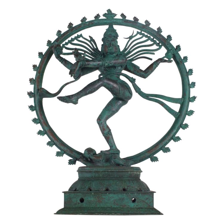 Grande Shiva Nataraja in bronzo