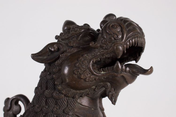 Coppia di leoni delle nevi di Simha Gardiens