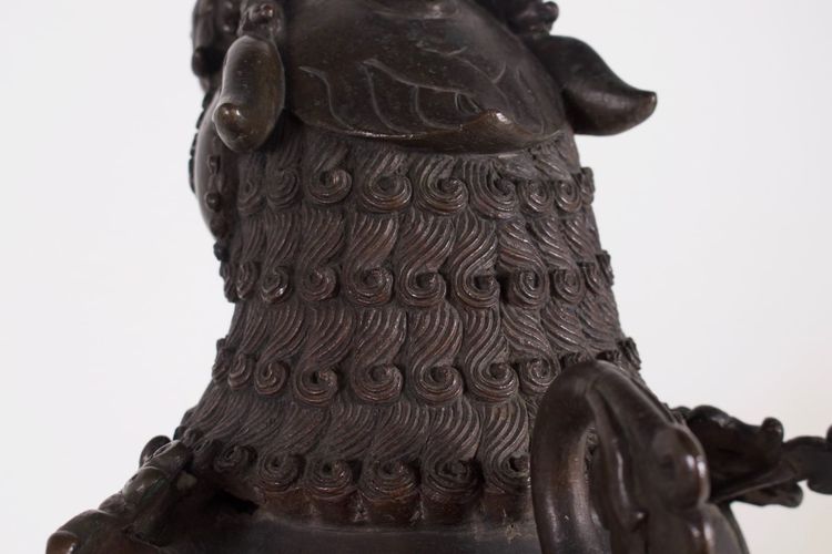 Coppia di leoni delle nevi di Simha Gardiens