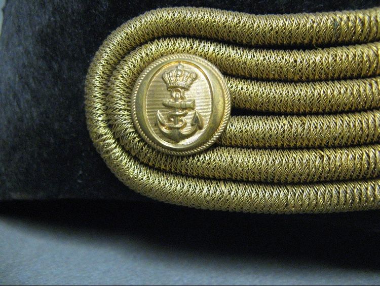 Bicorne da ufficiale della Marina Imperiale del Secondo Impero.