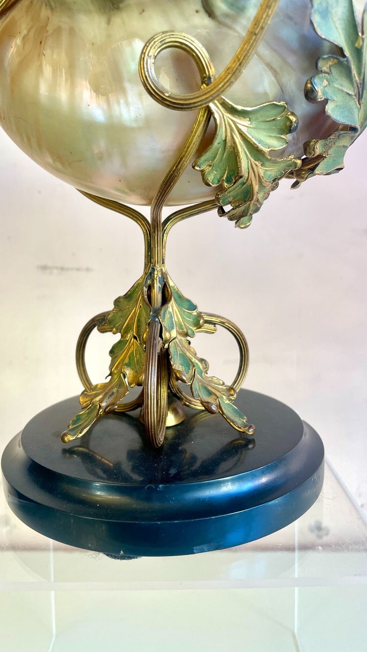 Coquillage monté Art Nouveau, XIXe siècle