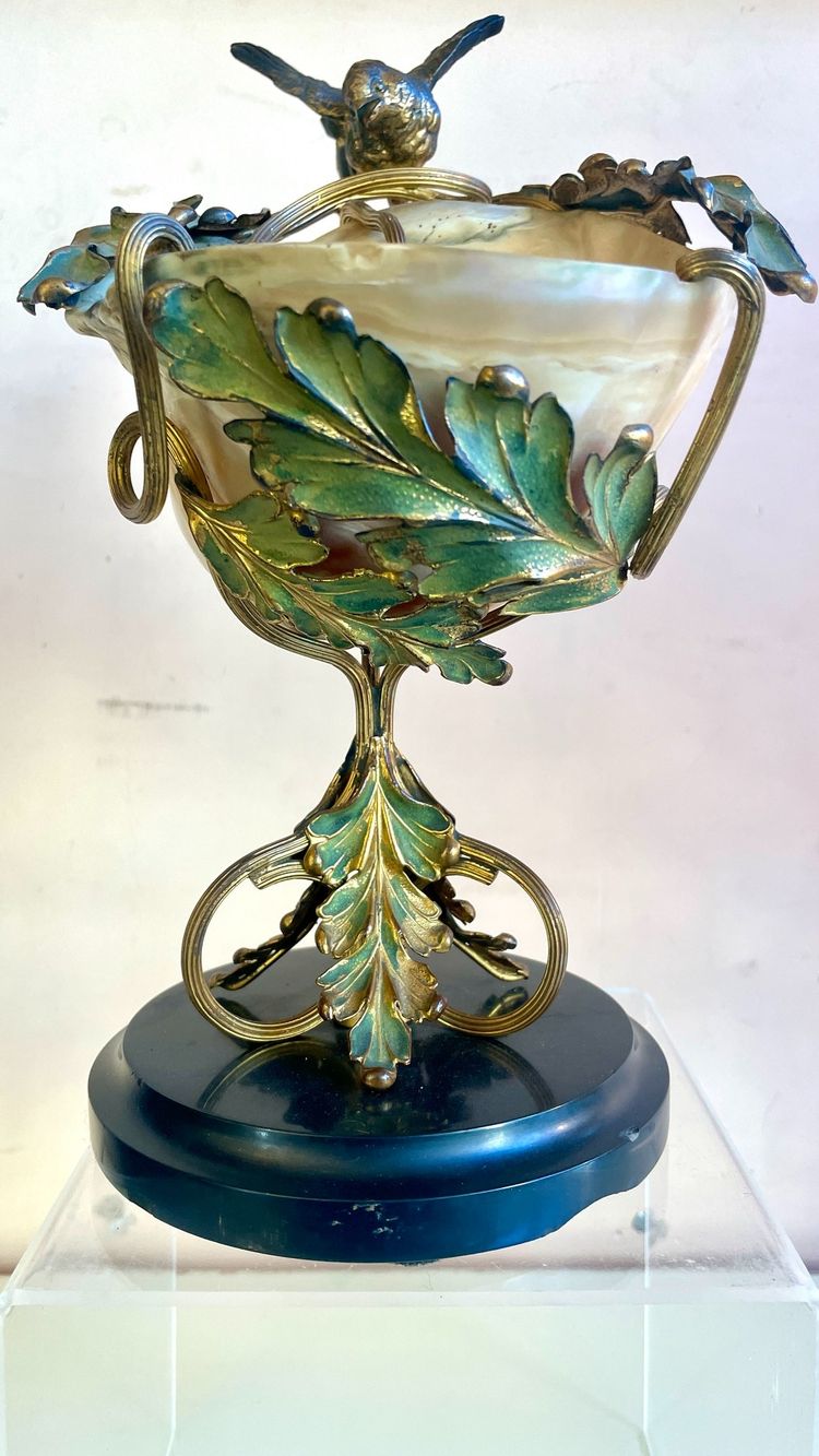 Coquillage monté Art Nouveau, XIXe siècle