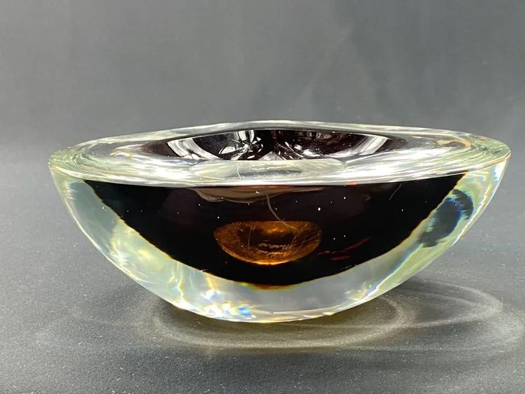 Antonio da Ros glass design bowl 1965-1975 for Cenedese Murano Venice