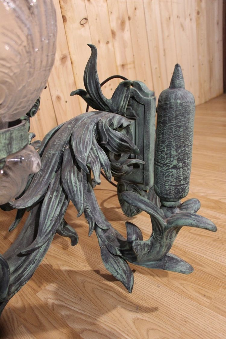 Pair of Cast Iron Wall Lights, After Models Of The Alexander III Bridge
