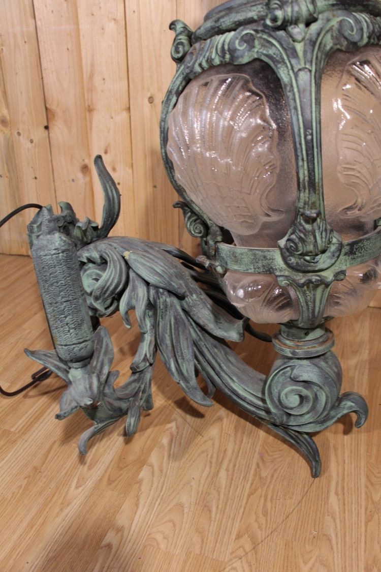 Pair of Cast Iron Wall Lights, After Models Of The Alexander III Bridge