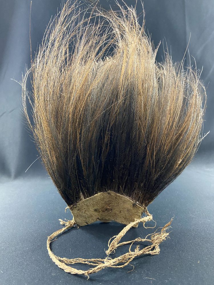 Asmat Sepik cassowary feather headdress Papua New Guinea