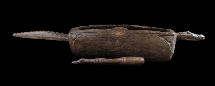 Tamburo a fessura, Strumento tradizionale, Arte oceanica, Arte tribale, Papua Nuova Guinea
