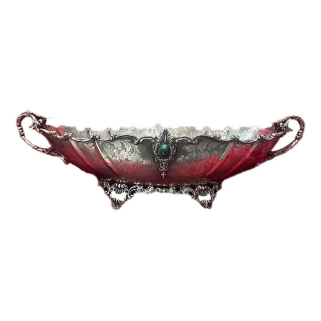 Important 800 Sterling Silver Planter Centerpiece Louis XV Style