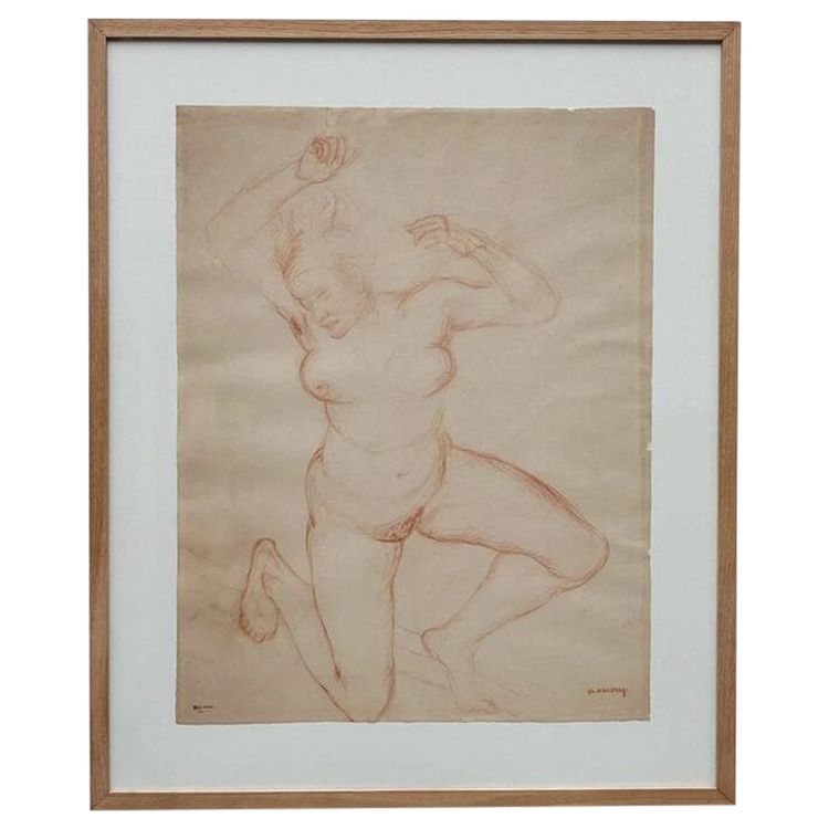 La Danse - Charcoal drawing by Charles Malfray