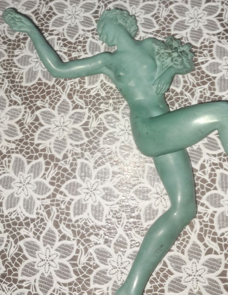 Scultura Art Déco Statuetta Fayral Pierre Le Faguays 1930