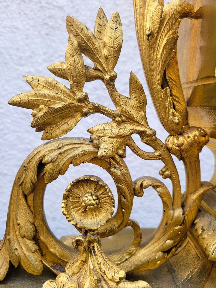 Pendule En Bronze Doré, Napoléon III, XIXème Siècle